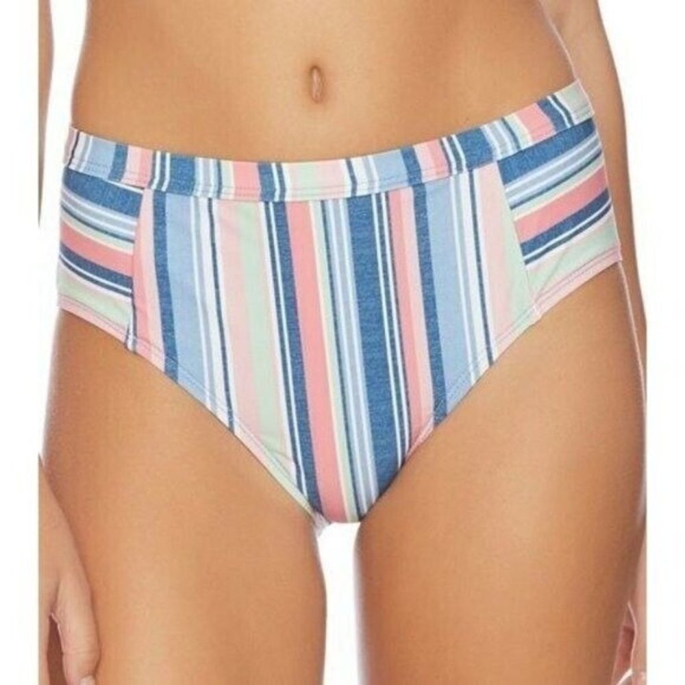 Splendid NWOT L Striped High Waist Bikini Bottoms